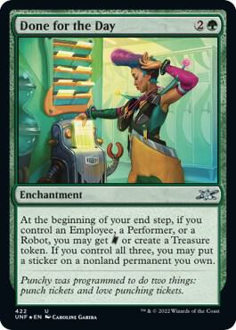 Done for the Day (Galaxy Foil) 422 card from Unfinity