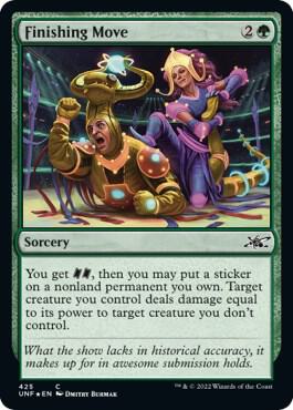 Finishing Move (Galaxy Foil) 425 card from Unfinity