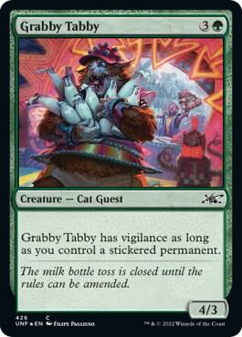 Grabby Tabby (Galaxy Foil) 426 card from Unfinity