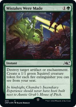Mistakes Were Made (Galaxy Foil) 433 card from Unfinity
