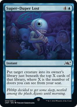 Super-Duper Lost 59 card from Unfinity