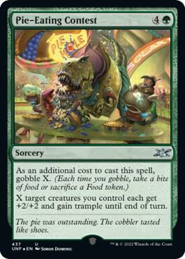 Pie-Eating Contest (Galaxy Foil) 437 card from Unfinity