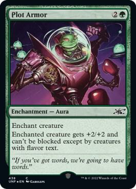 Plot Armor (Galaxy Foil) 438 card from Unfinity