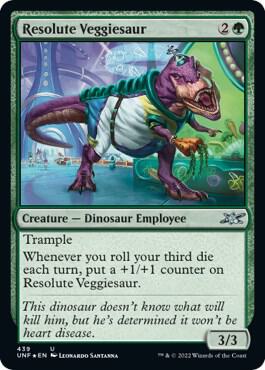 Resolute Veggiesaur (Galaxy Foil) 439 card from Unfinity