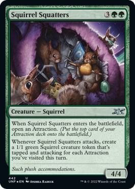 Squirrel Squatters (Galaxy Foil) 442 card from Unfinity