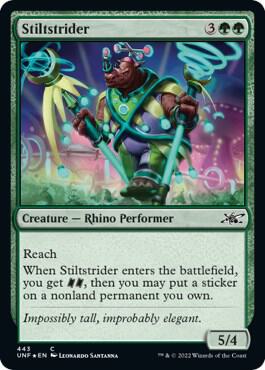 Stiltstrider (Galaxy Foil) 443 card from Unfinity
