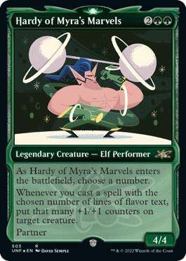 Hardy of Myra's Marvels (Showcase) (Galaxy Foil) 503 card from Unfinity