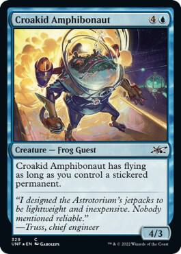Croakid Amphibonaut (Galaxy Foil) 329 card from Unfinity
