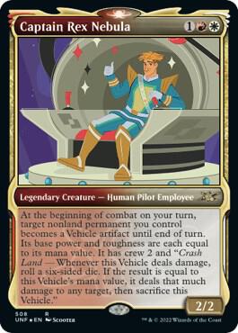 Captain Rex Nebula (Showcase) (Galaxy Foil) 508 card from Unfinity