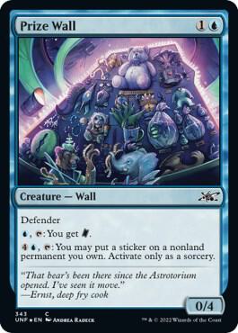Prize Wall (Galaxy Foil) 343 card from Unfinity