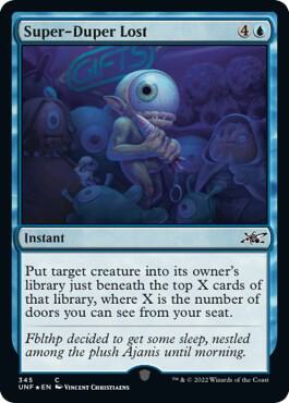 Super-Duper Lost (Galaxy Foil) 345 card from Unfinity