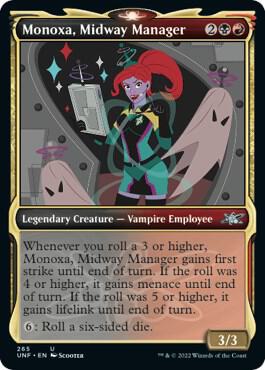 Monoxa, Midway Manager (Showcase) 265 card from Unfinity
