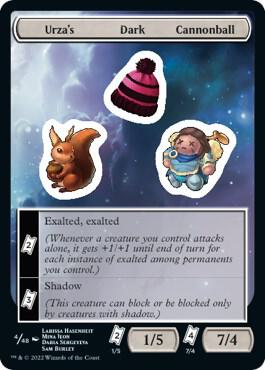 Urza's Dark Cannonball 4 card from Unfinity