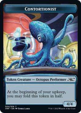 Contortionist Double-Sided Token 4 card from Unfinity