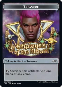 Treasure Token 12 card from Unfinity