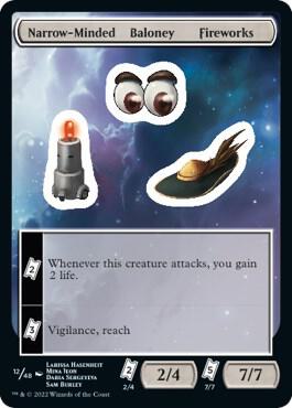 Narrow-Minded Baloney Fireworks 12 card from Unfinity