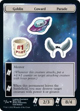 Goblin Coward Parade 17 card from Unfinity