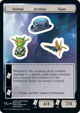 Eternal Acrobat Toast 19 card from Unfinity