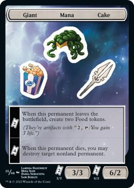 Giant Mana Cake 25 card from Unfinity