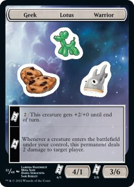 Geek Lotus Warrior 32 card from Unfinity