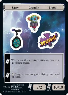 Sassy Gremlin Blood 34 card from Unfinity