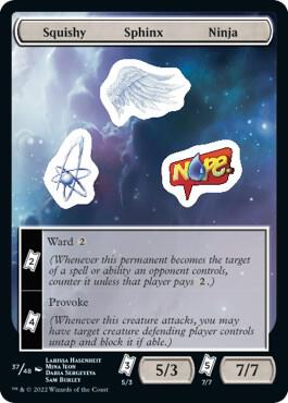 Squishy Sphinx Ninja 37 card from Unfinity