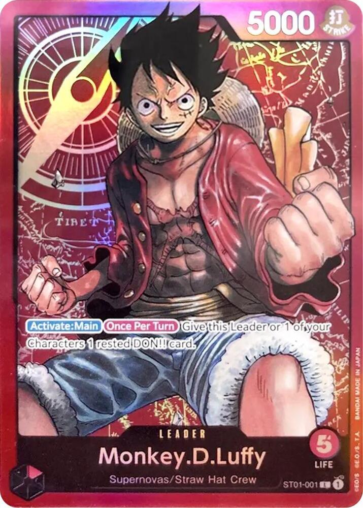 Monkey.D.Luffy ST01-001 card from Starter Deck 1: Straw Hat Crew