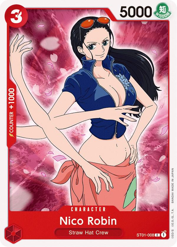Nico Robin ST01-008 card from Starter Deck 1: Straw Hat Crew