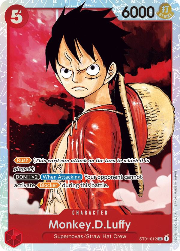 Monkey.D.Luffy ST01-012 card from Starter Deck 1: Straw Hat Crew