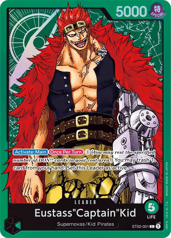 Eustass"Captain"Kid ST02-001 card from Starter Deck 2: Worst Generation