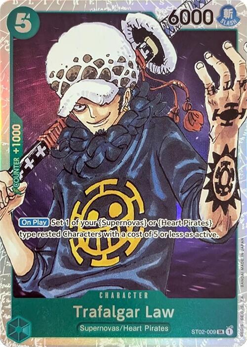 Trafalgar Law ST02-009 card from Starter Deck 2: Worst Generation
