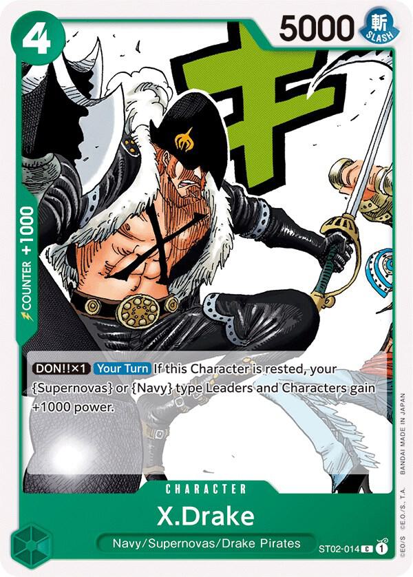 X.Drake ST02-014 card from Starter Deck 2: Worst Generation