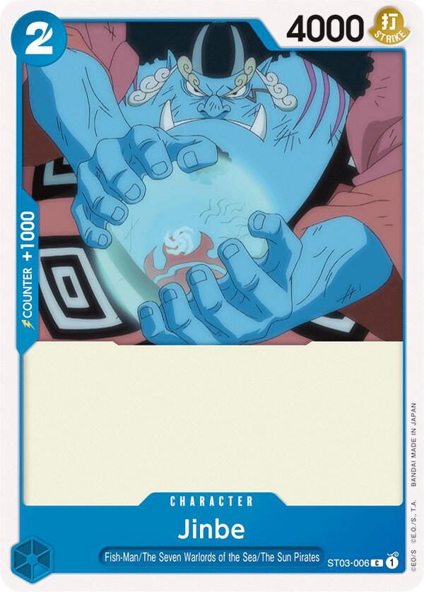 Jinbe ST03-006 card from Starter Deck 3: The Seven Warlords of The Sea