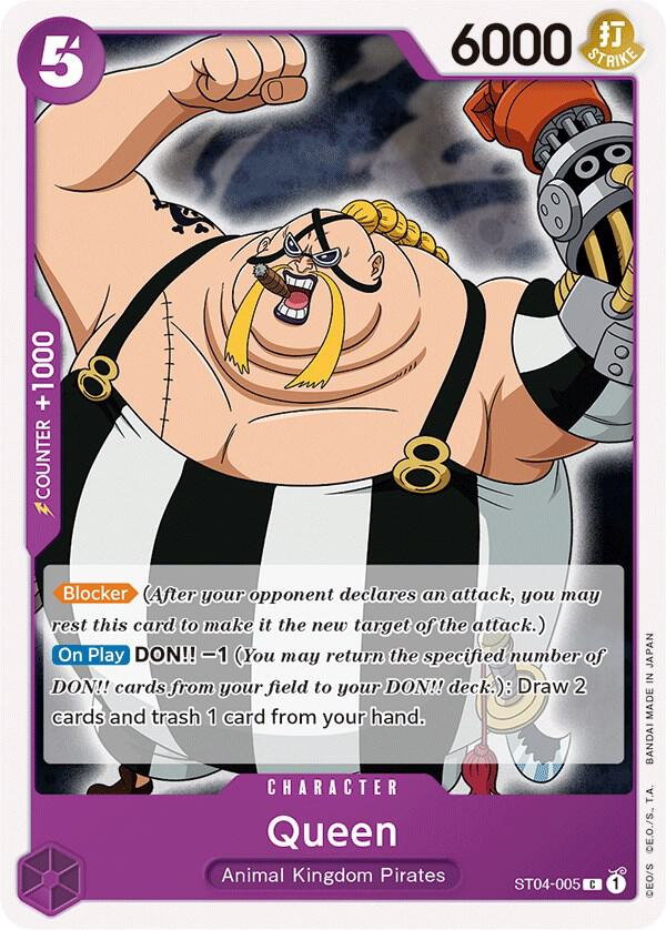 Queen ST04-005 card from Starter Deck 4: Animal Kingdom Pirates