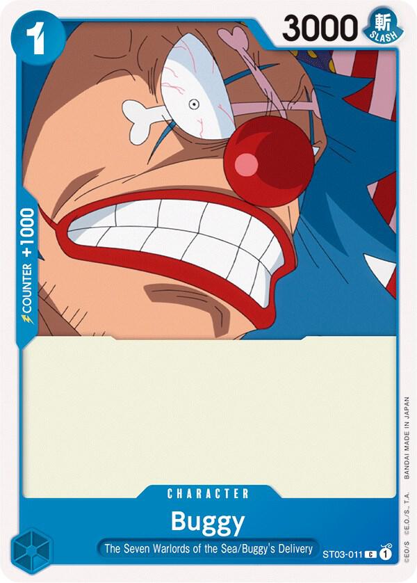 Buggy ST03-011 card from Starter Deck 3: The Seven Warlords of The Sea