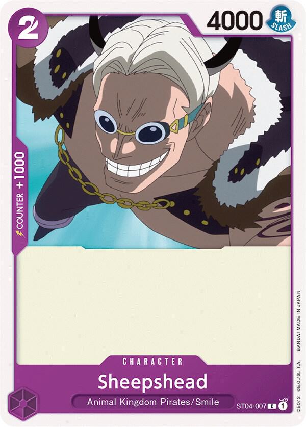 Sheepshead ST04-007 card from Starter Deck 4: Animal Kingdom Pirates
