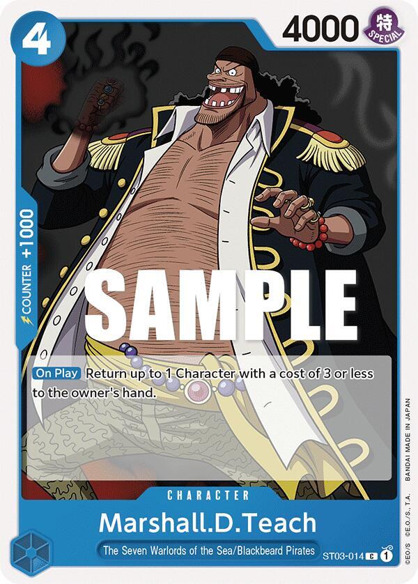 Marshall.D.Teach ST03-014 card from Starter Deck 3: The Seven Warlords of The Sea