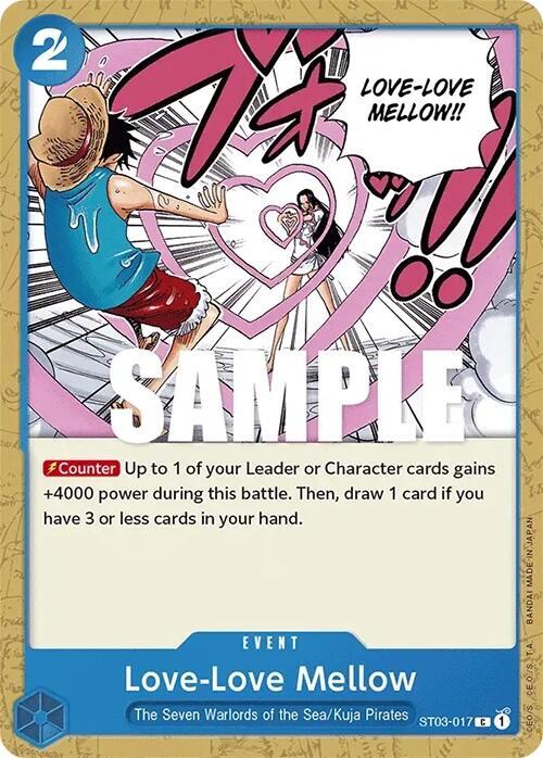Love-Love Mellow ST03-017 card from Starter Deck 3: The Seven Warlords of The Sea