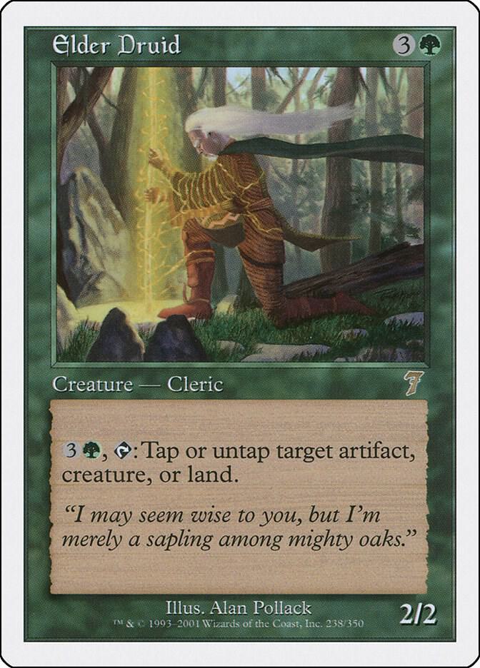 Elder Druid 238 card from 7th Edition