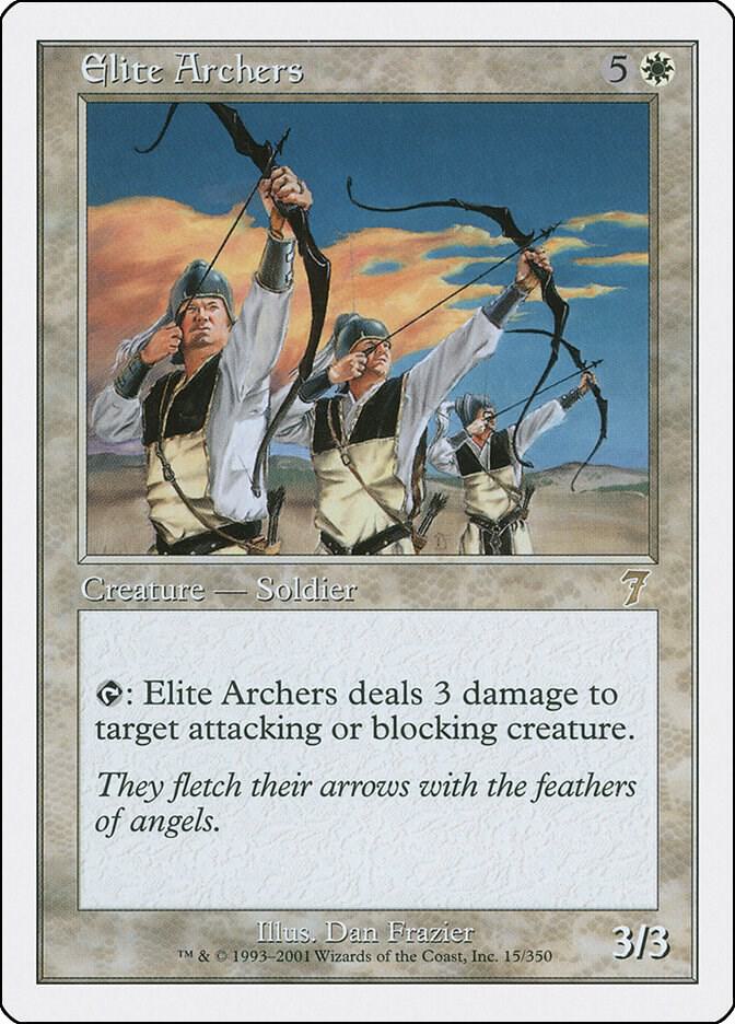 Elite Archers 15 card from 7th Edition
