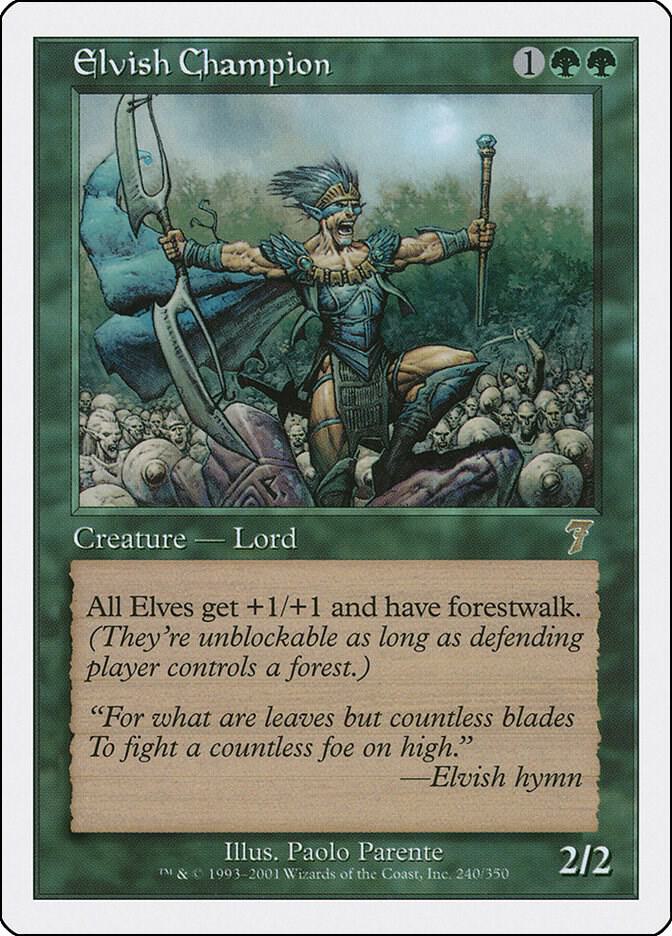 Elvish Champion 240 card from 7th Edition