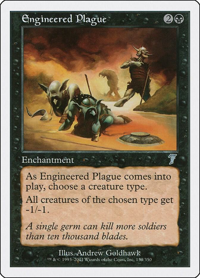 Engineered Plague 133 card from 7th Edition