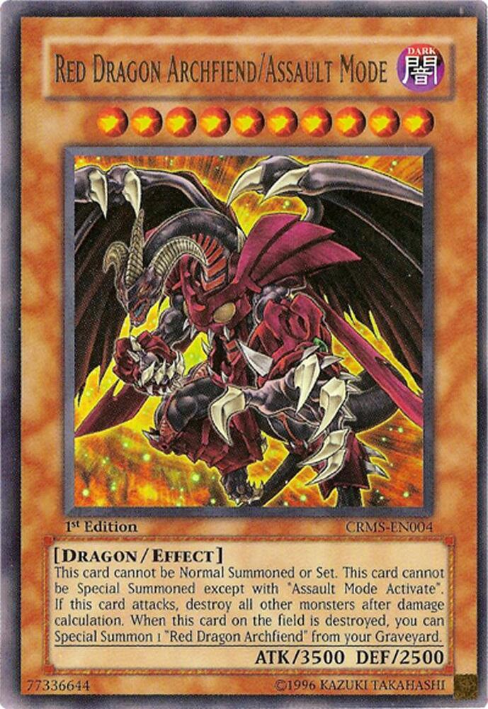 Red Dragon Archfiend/Assault Mode CRMS-EN004 card from Crimson Crisis