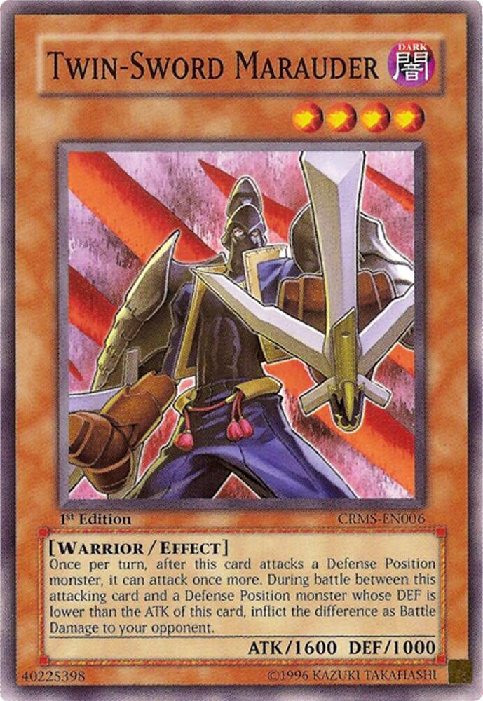 Twin-Sword Marauder CRMS-EN006 card from Crimson Crisis