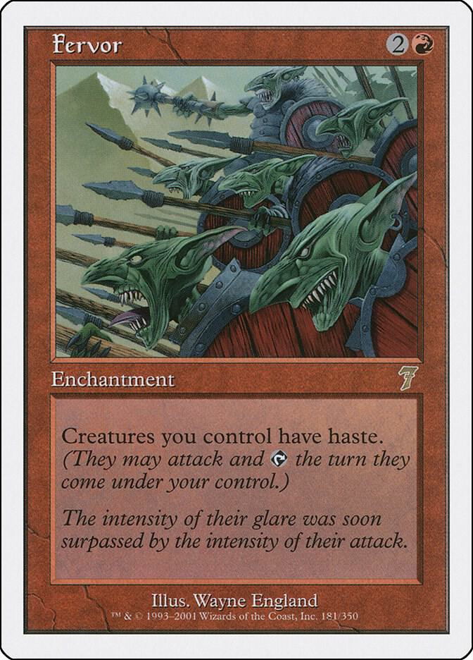 Fervor 181 card from 7th Edition