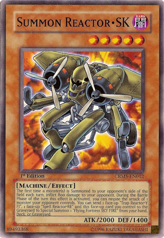 Summon Reactor - SK CRMS-EN012 card from Crimson Crisis