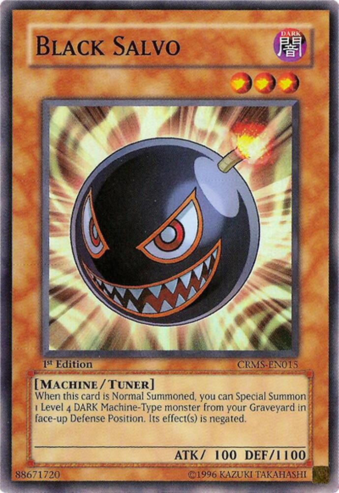 Black Salvo CRMS-EN015 card from Crimson Crisis
