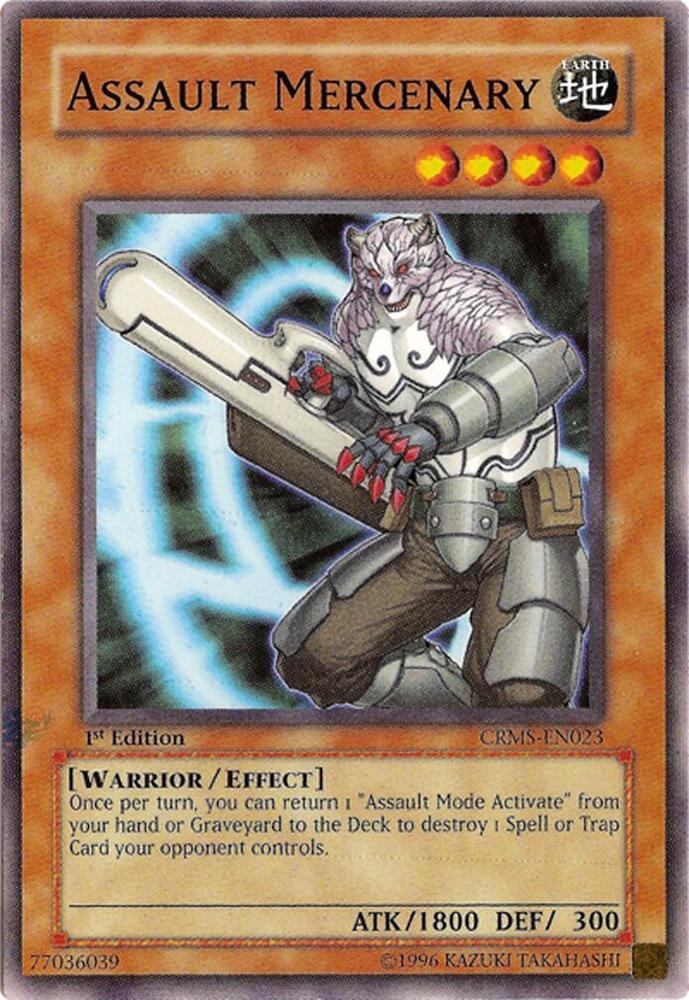 Assault Mercenary CRMS-EN023 card from Crimson Crisis