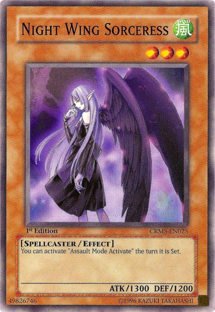 Night Wing Sorceress CRMS-EN025 card from Crimson Crisis
