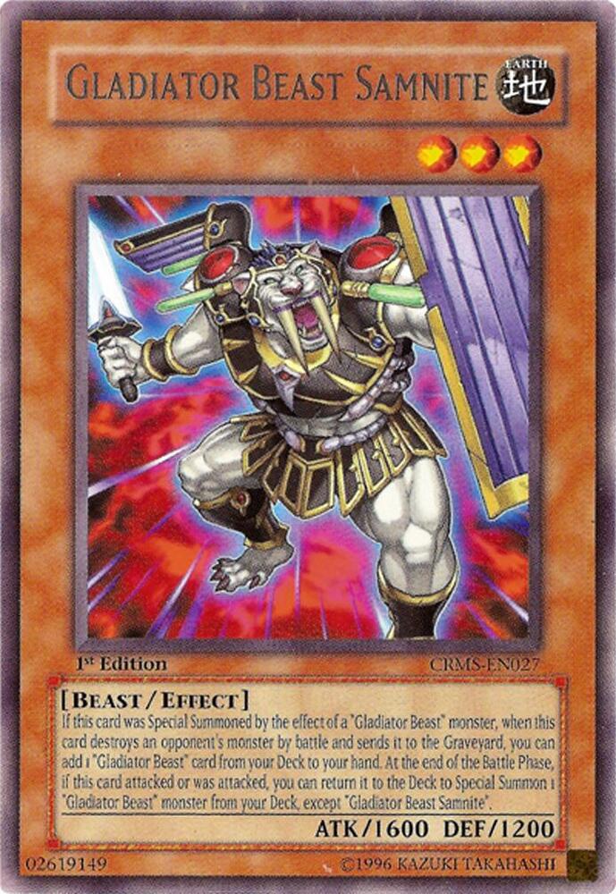 Gladiator Beast Samnite CRMS-EN027 card from Crimson Crisis